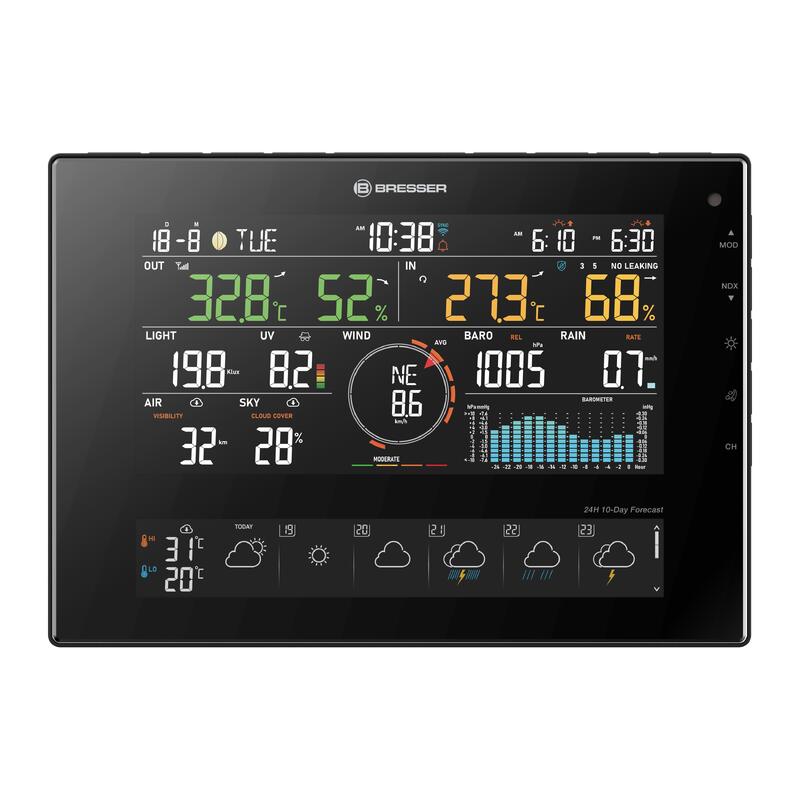Estação meteorológica WI -FI 4Cost 7 -Day CV 7 em 1  de BRESSER