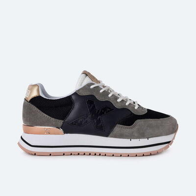 Zapatilla casual MUNICH DASH SKY mujer negro
