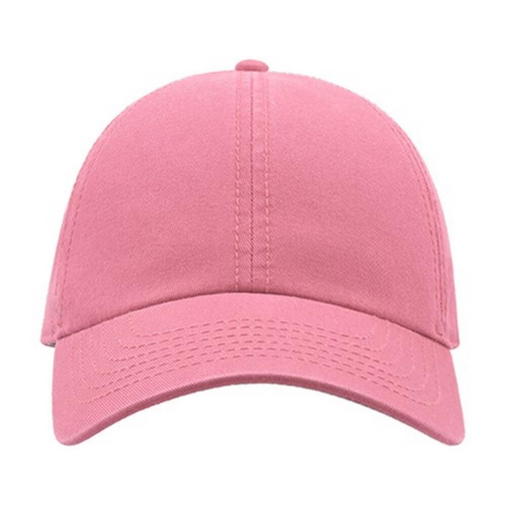 Action 6 Panel Chino Baseball Cap (Pink) 4/4