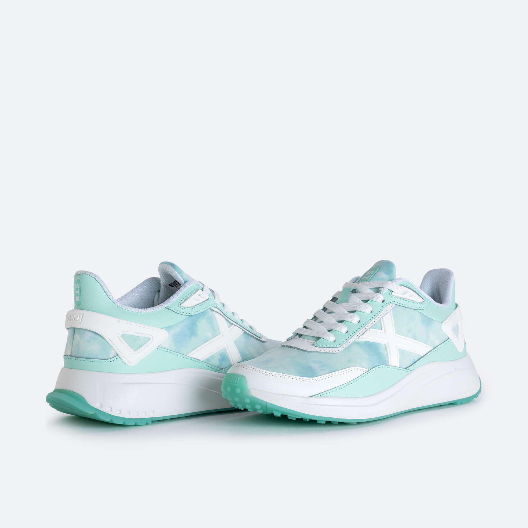Zapatilla casual MUNICH TIP para mujer celeste 5/5