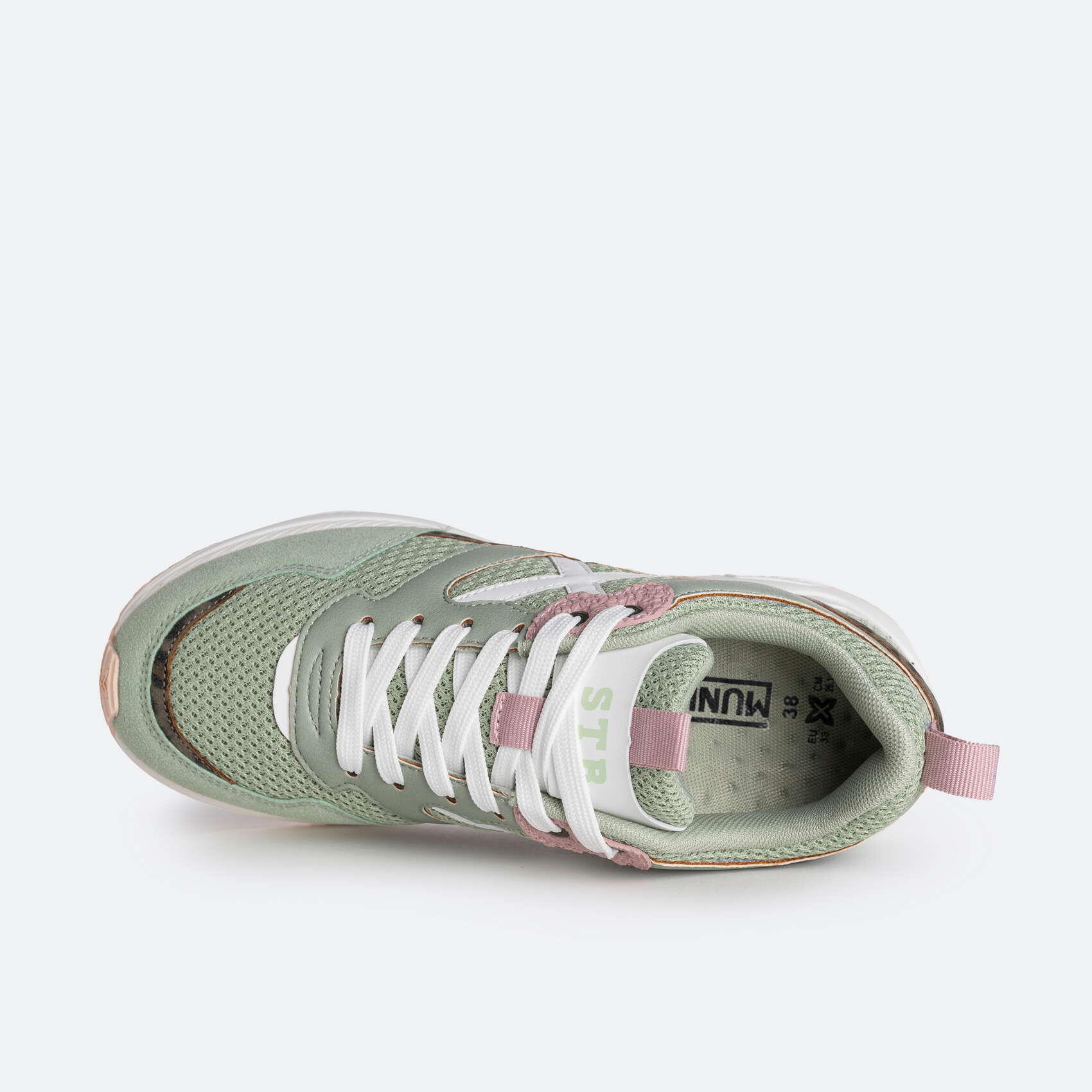 Zapatilla casual MUNICH Clash adulto verde 3/5