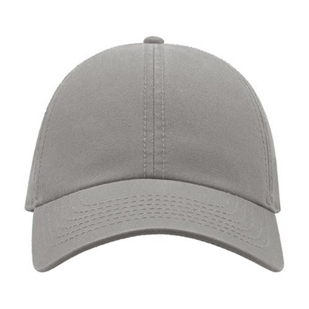 Action 6 Panel Chino Baseball Cap (Grey) 4/4