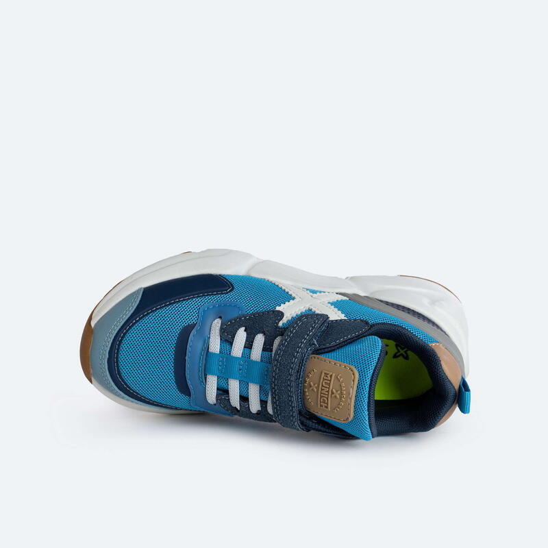 Zapatilla casual MUNICH Mini Track para niño/a azul