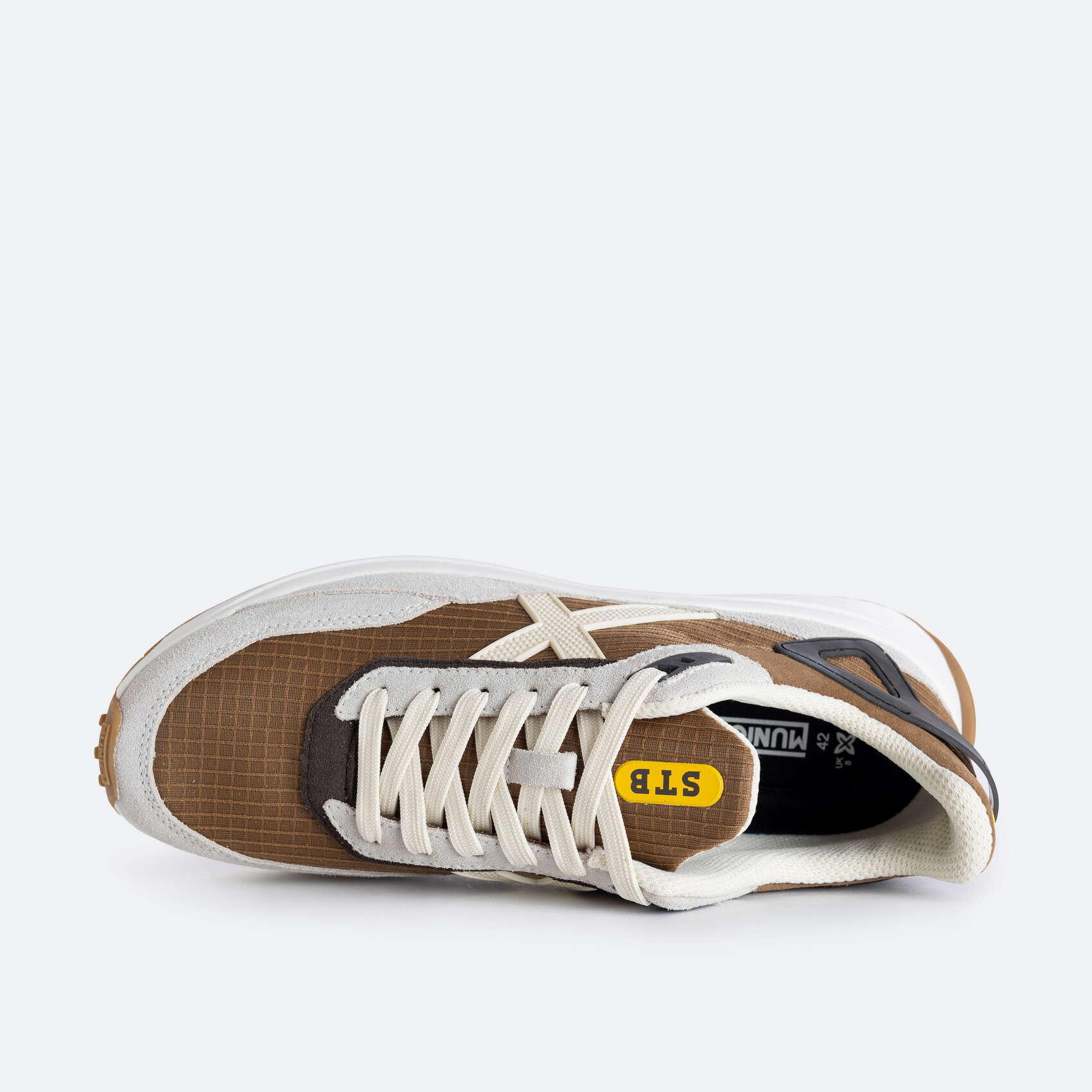 Zapatilla casual MUNICH TIP para hombre marrón 3/5