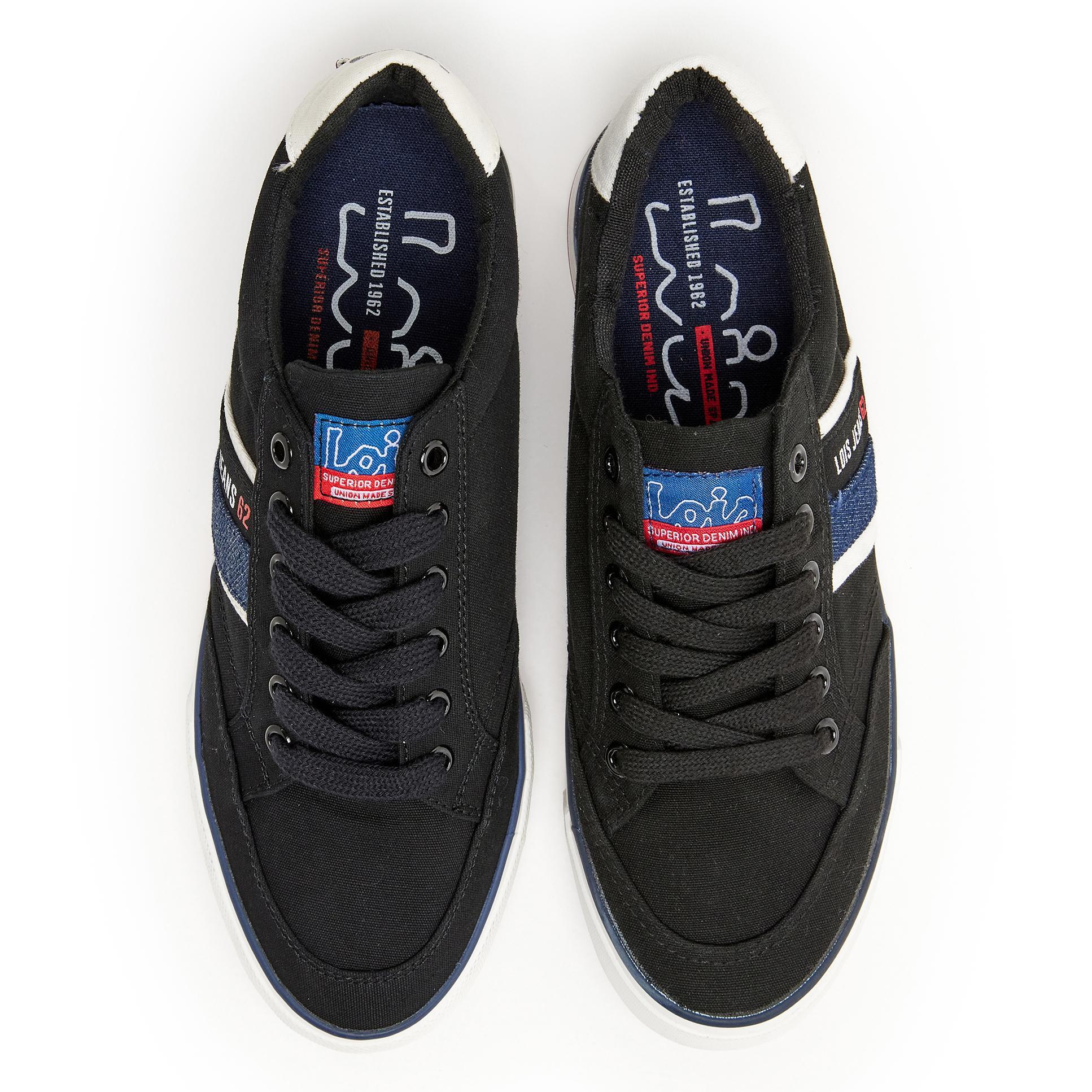 Zapatillas de Lona para Hombre Lois 61278 Negras con Suela Antideslizante 4/5