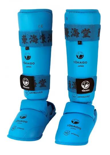 Tibiere cu botosei Tokaido WKF albastre 2/4