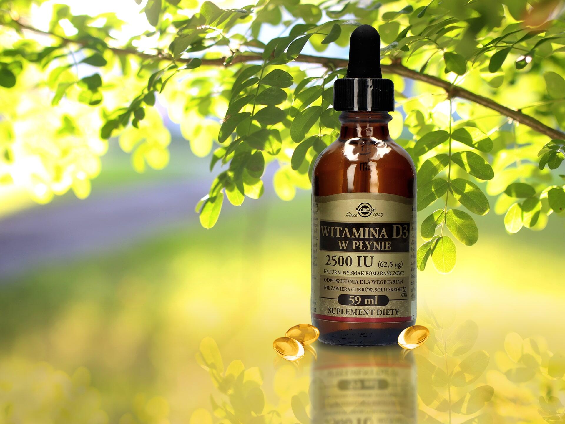 Witaminy i minerały SOLGAR Vitamin D3 Liquid 2500IU - 59ml Wsparcie odporności 2/3