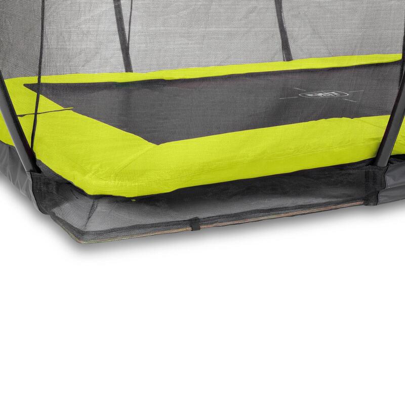 Trampoline - Silhouette Inground (incl. veiligheidsnet) - 214 x 305 cm - Groen -