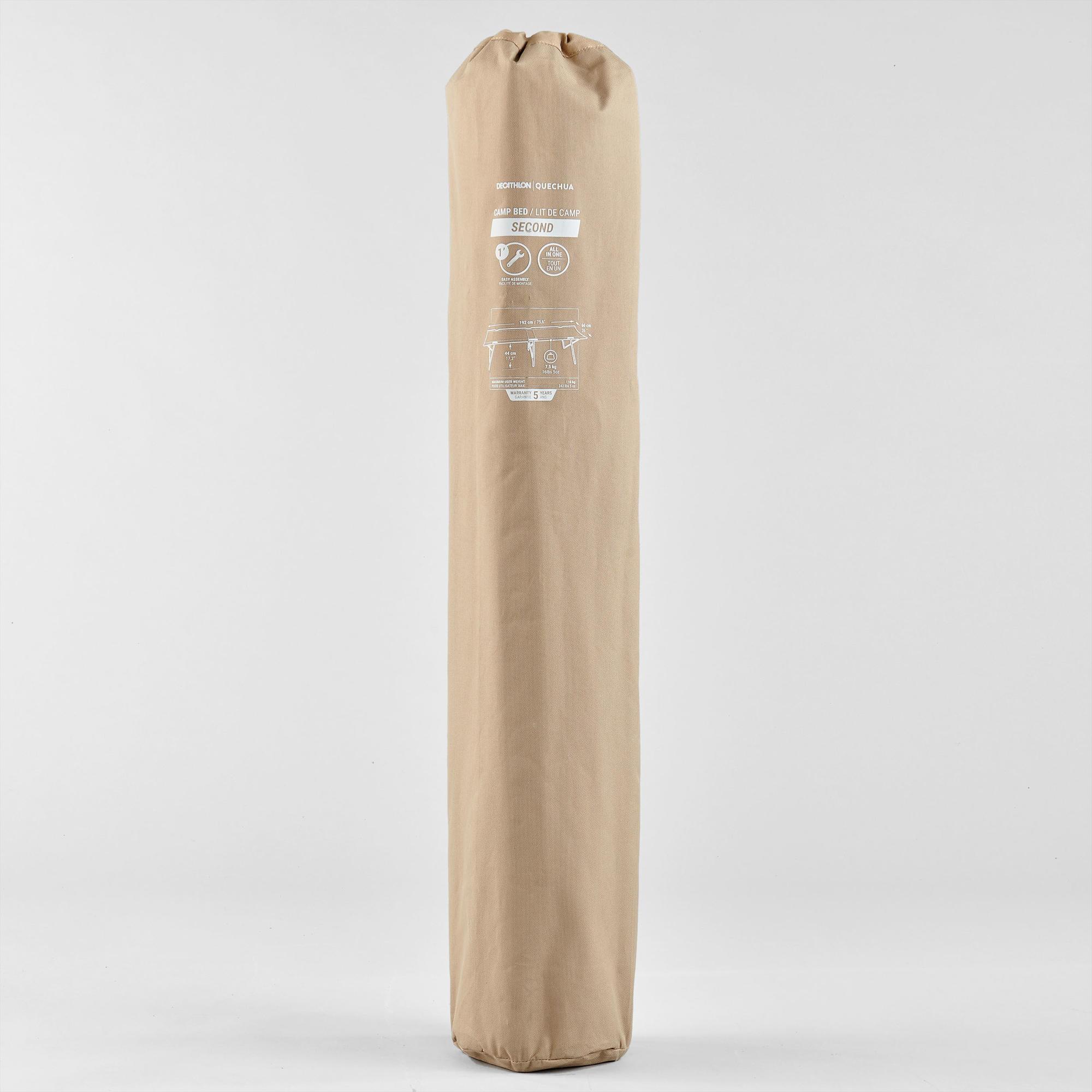 Seconde vie LIT DE CAMP POUR LE CAMPING - CAMP BED SECOND 65 CM - 1 PERSONNE 3/5
