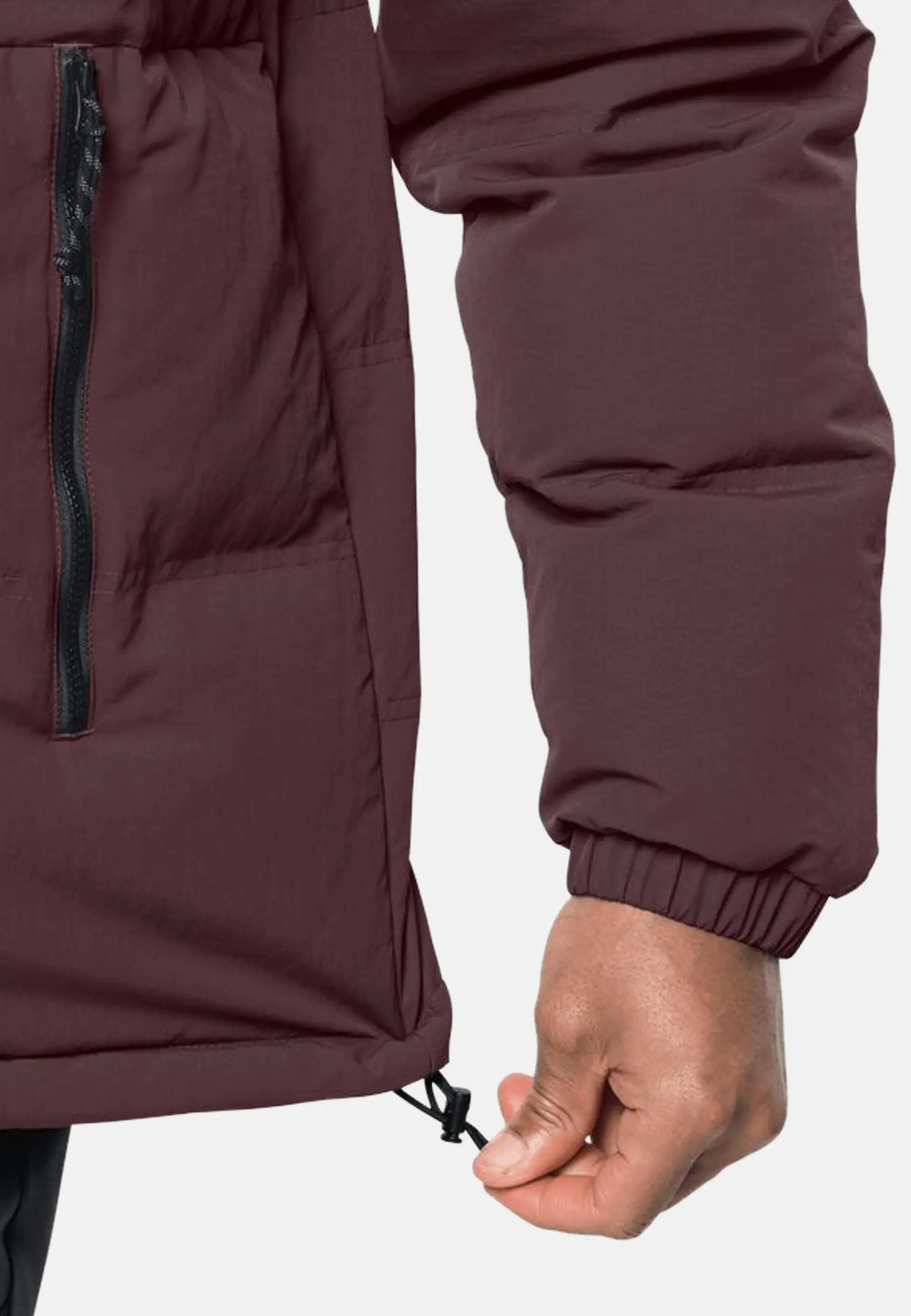 KURTKA ZIMOWA UNISEX Jack Wolfskin ALEX DOWN JKT    Z KAPTUREM  CZERWONA 5/5