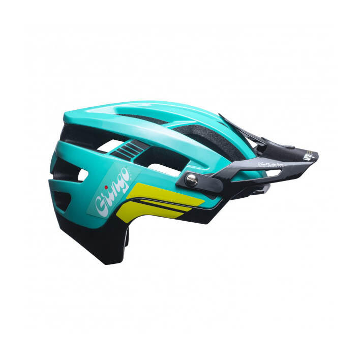 Casque VTT avec mentioniere amovible Gringo de la Pampa bleu noir URGE Decathlon
