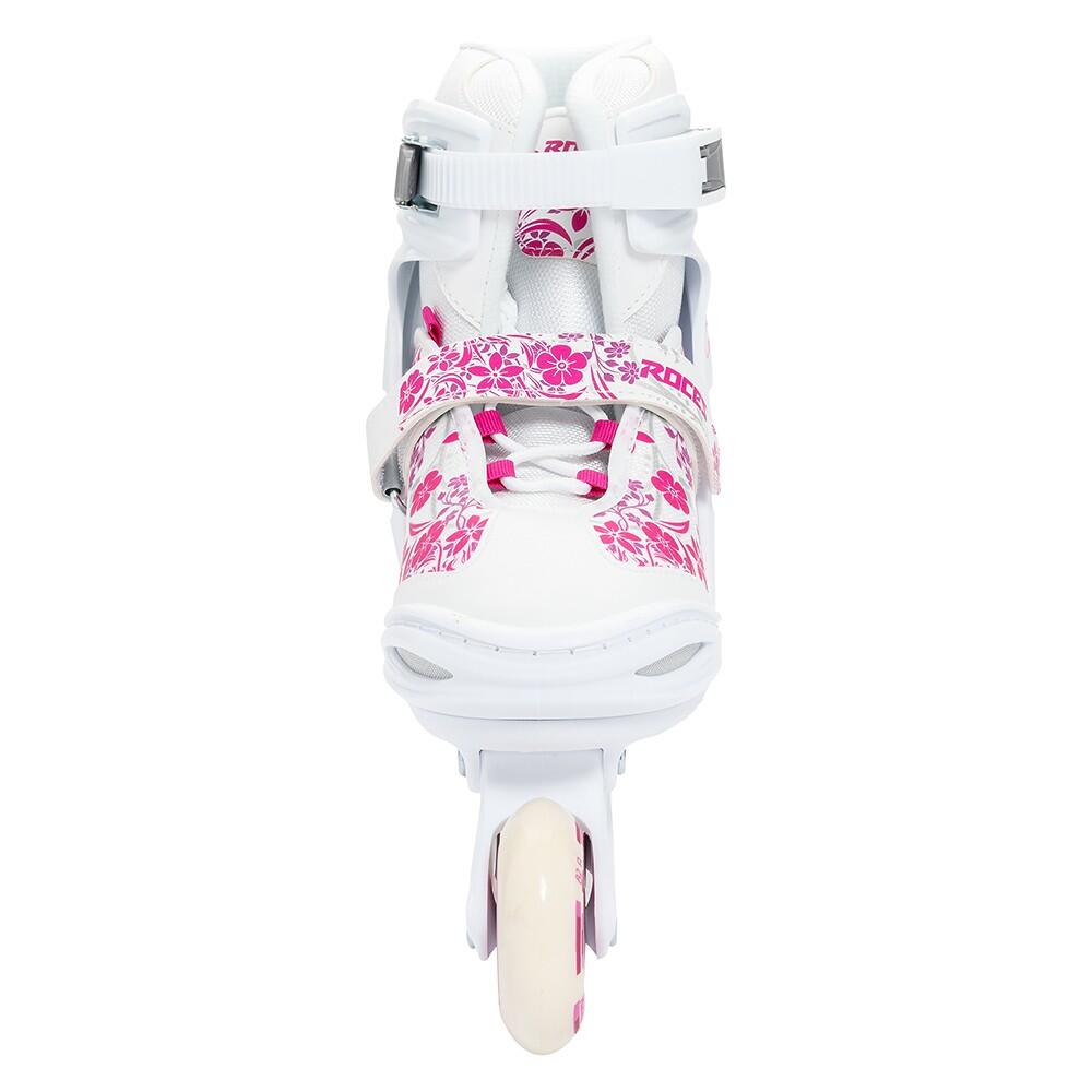Pattini - Compy 8.0 - Ragazze - Regolabile - Bianco - Rosa 4/6