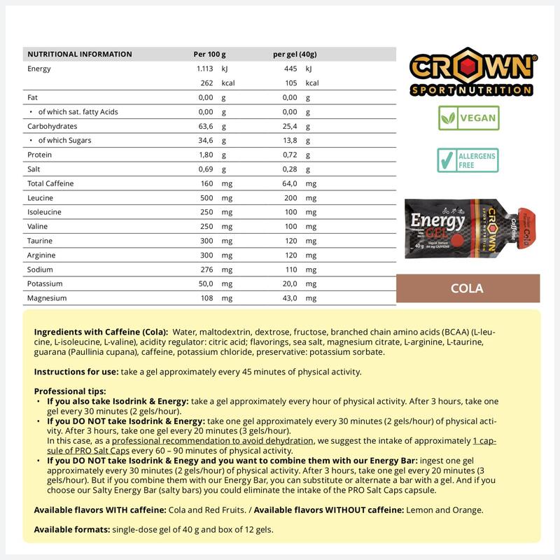 Geles Energéticos (Energy Gel) - Crown Sport Nutrition