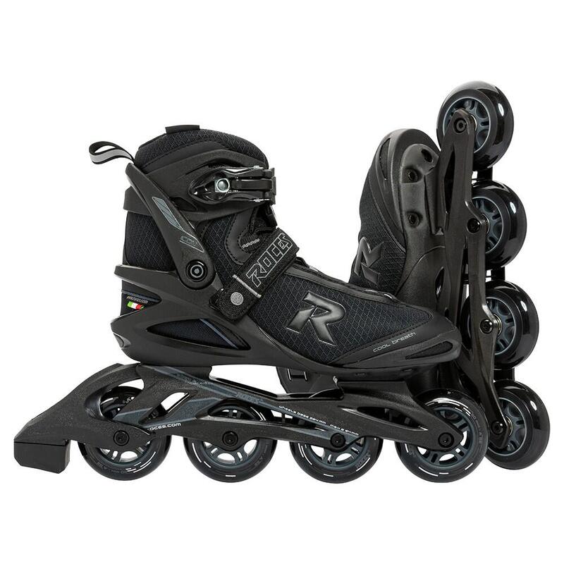 Roces Icon inline skates softboot heren 80 mm 82A zwart