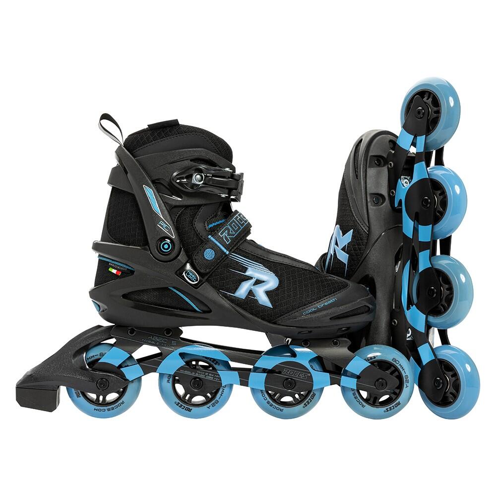 PIC TIF 80 – Patins en ligne – Noir – Bleu 3/6