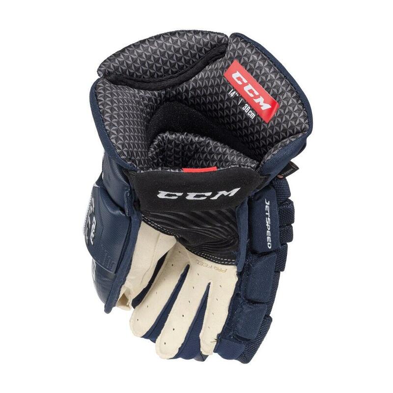 Eishockeyhandschuh Navy/weiß Juniors CCM JETSPEED FT4 PRO