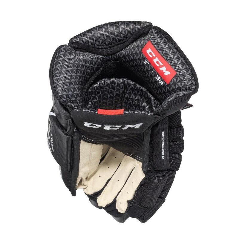 IJshockeyhandschoen Zwart/Wit Junioren CCM JETSPEED