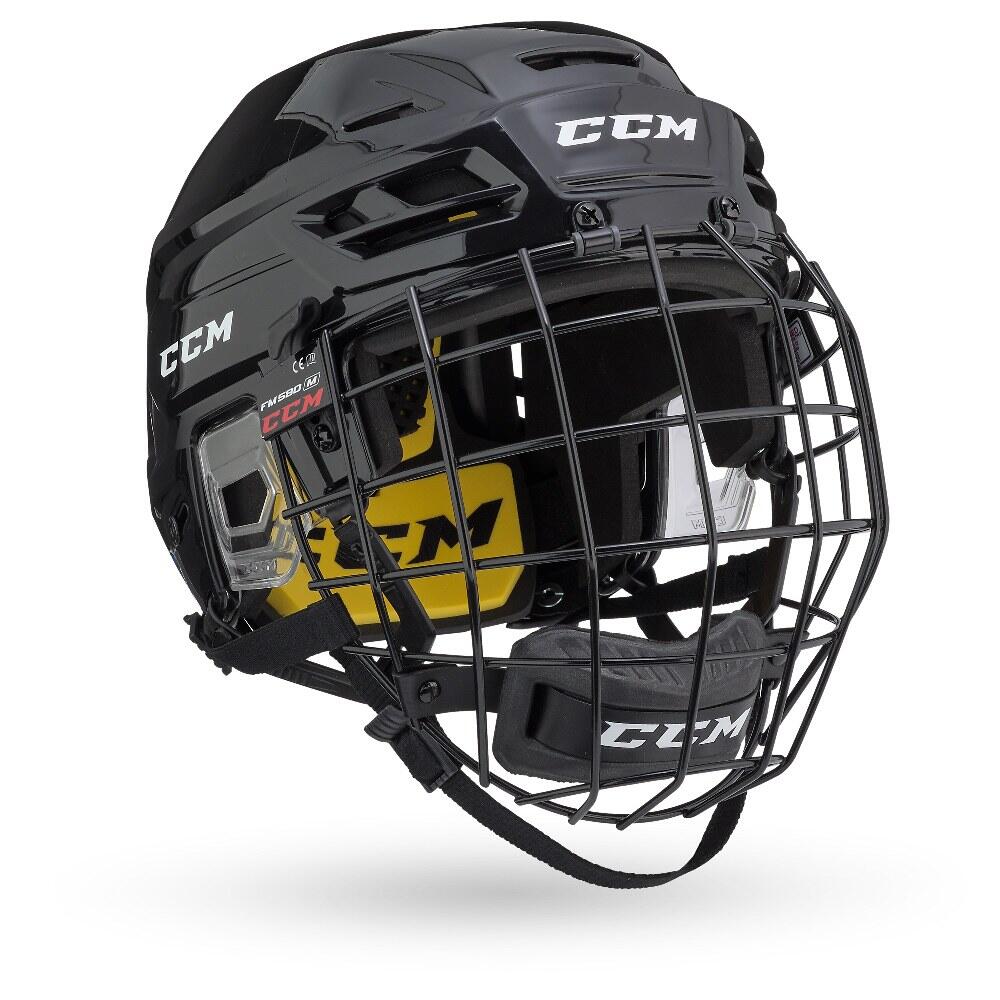Casco de hockey sobre hielo Tacks 210 Combo - Negro 5/7
