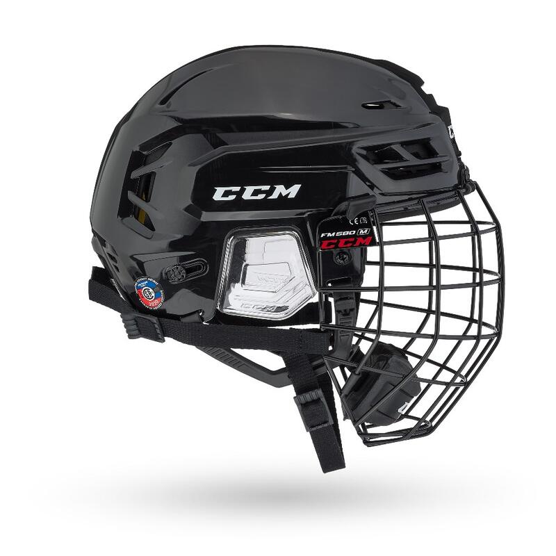 Eishockey-Helm Schwarz Erwachsene CCM TACKS 210 Combo