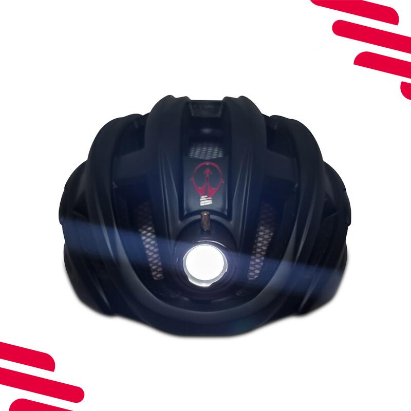 Casque de vélo avec éclairage - Eclairage LED - Micro USB Rechargeable