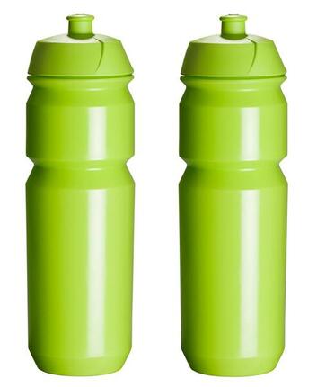 Wasserflasche - 2x 750ml - Shiva - Transparent Blau - Trinkflasche