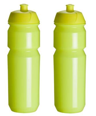 2 x drinkbus - 750 ml - fluogeel bidon