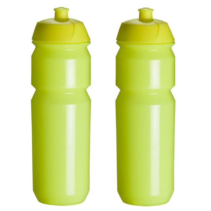 2 x Bidon - 750 ml - Jaune fluo Bouteille de boisson