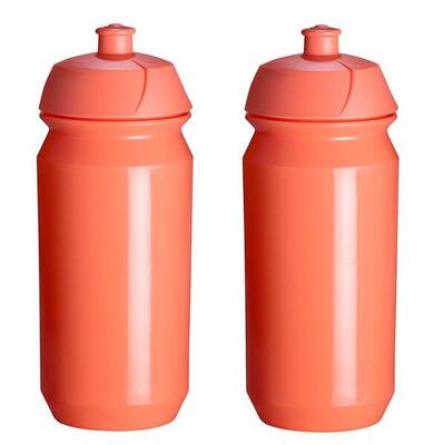 2 x bidon - 500 ml - koraal - drinkbus