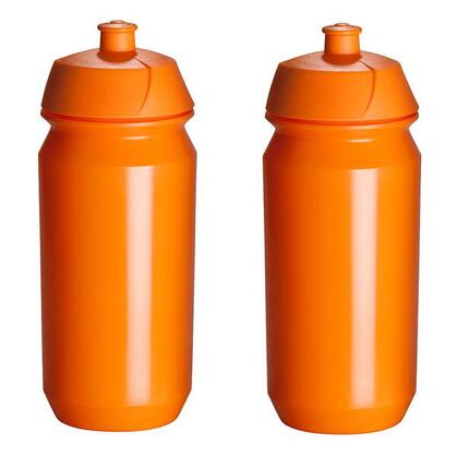 2 x Trinkflasche - 500 ml - Orange Trinkflasche