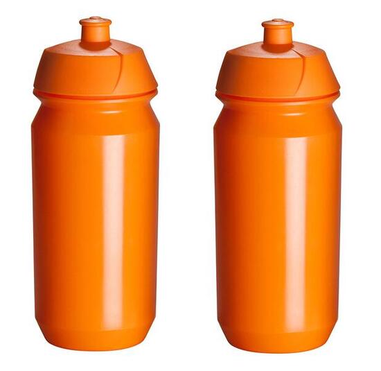 2 x Trinkflasche - 500 ml - Orange Trinkflasche