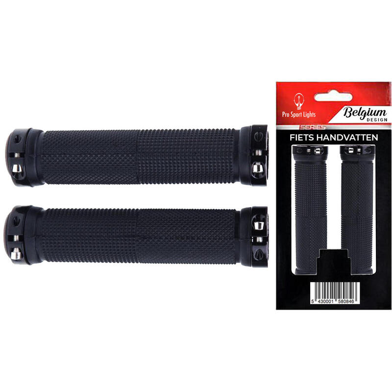 Fiets handvatten Grip - 130 Mm - Zwart