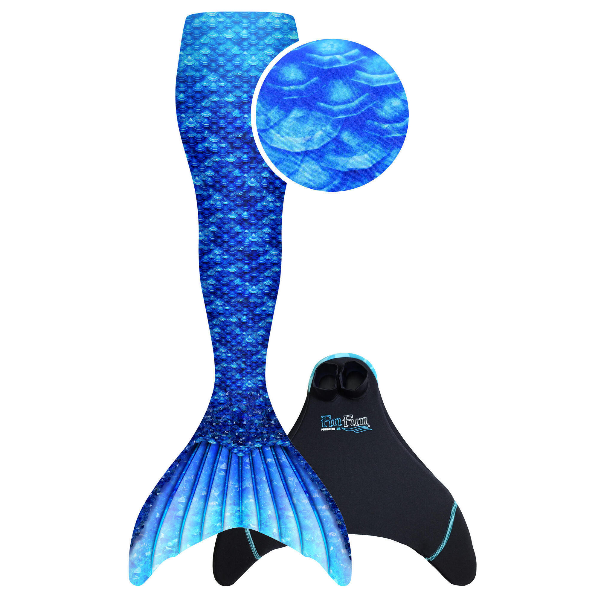 FINFUN Meerjungfrauenflosse Mermaidens Original Arctic Blue für Kinder