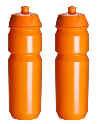 2 x Trinkflasche - 750 ml - Orange Trinkflasche