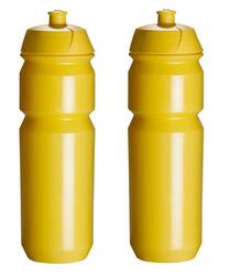 2 x Boîtes à boisson - 750 ml - Jaune Bouteilles d'eau