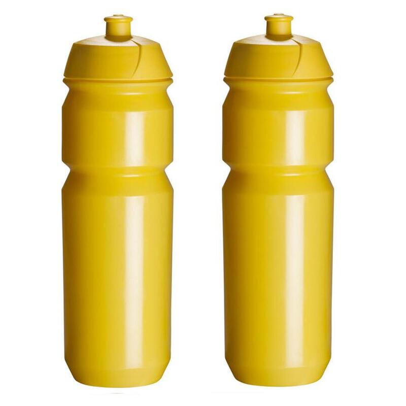 2 x Drinkbussen - 750 ml - Geel Bidons