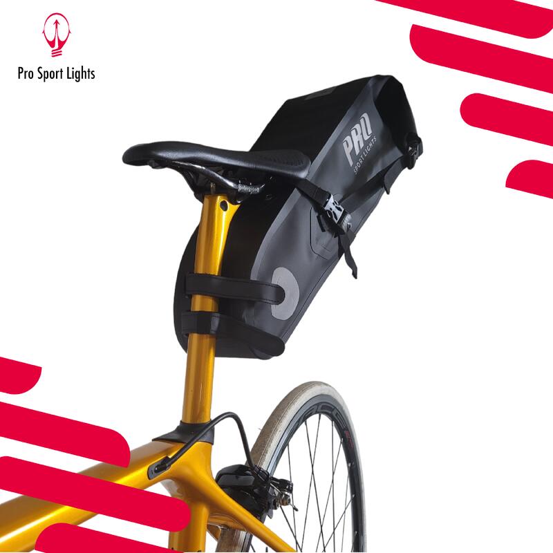 Geantă de șa 14 litri - Neagră - Impermeabilă