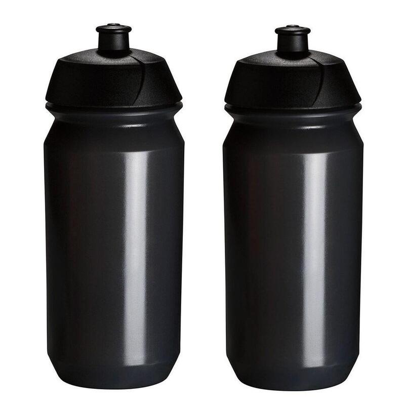 2 x Flacon - 500 ml - Noir transparent Boite à boisson