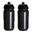 Trinkflasche - 2x 500ml - Shiva - Transparent Schwarz - Trinkflasche