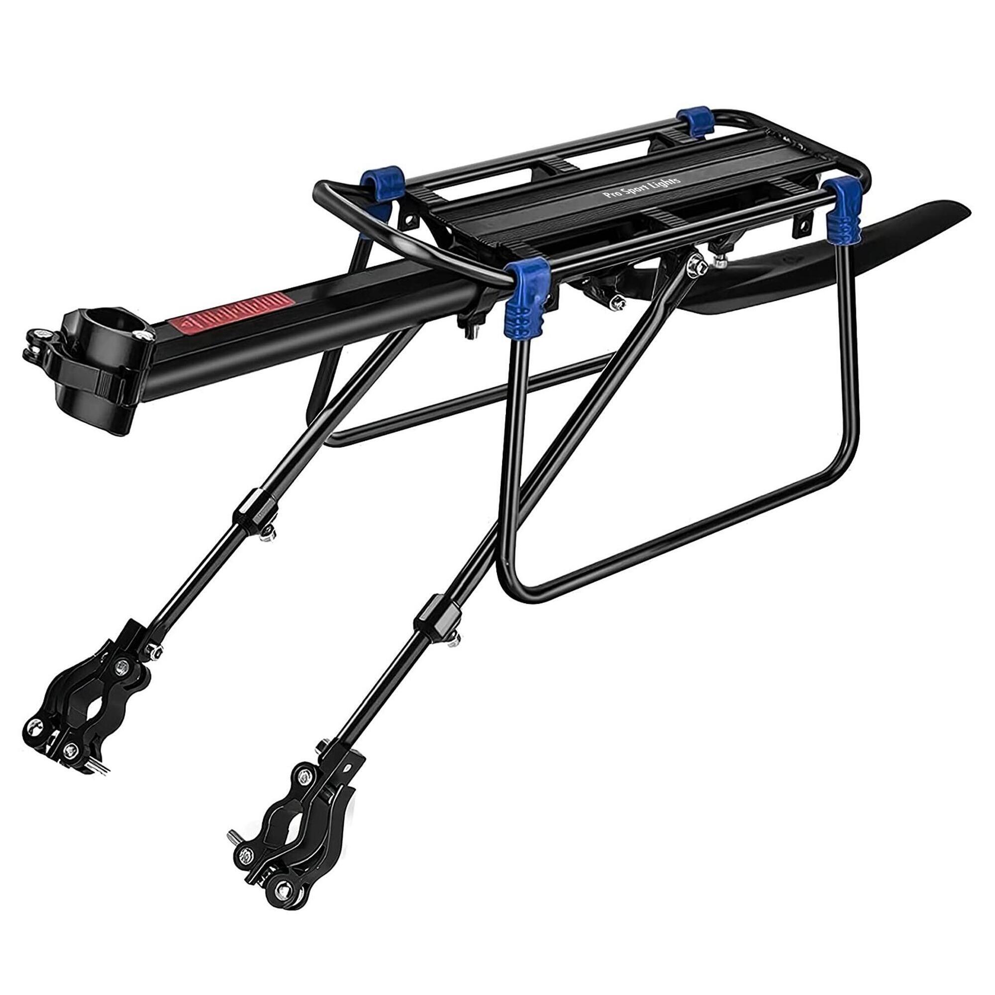 Porte Bagage et garde boue Porte Bagage arriere avec QR PRO SPORT LIGHTS Decathlon