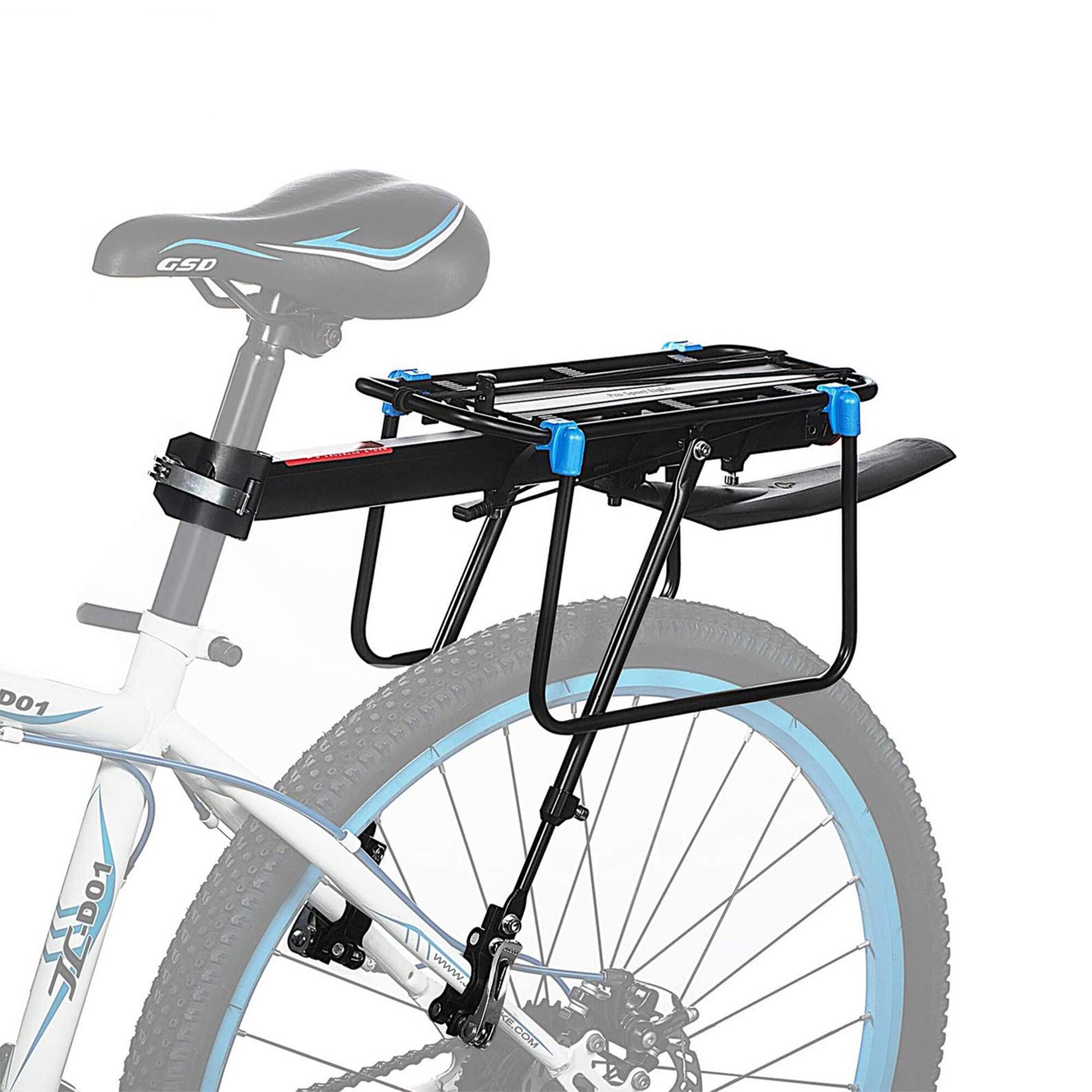 Mountainbike Bagagedrager en spatbord - Fiets Rek Achter met QR 3/7