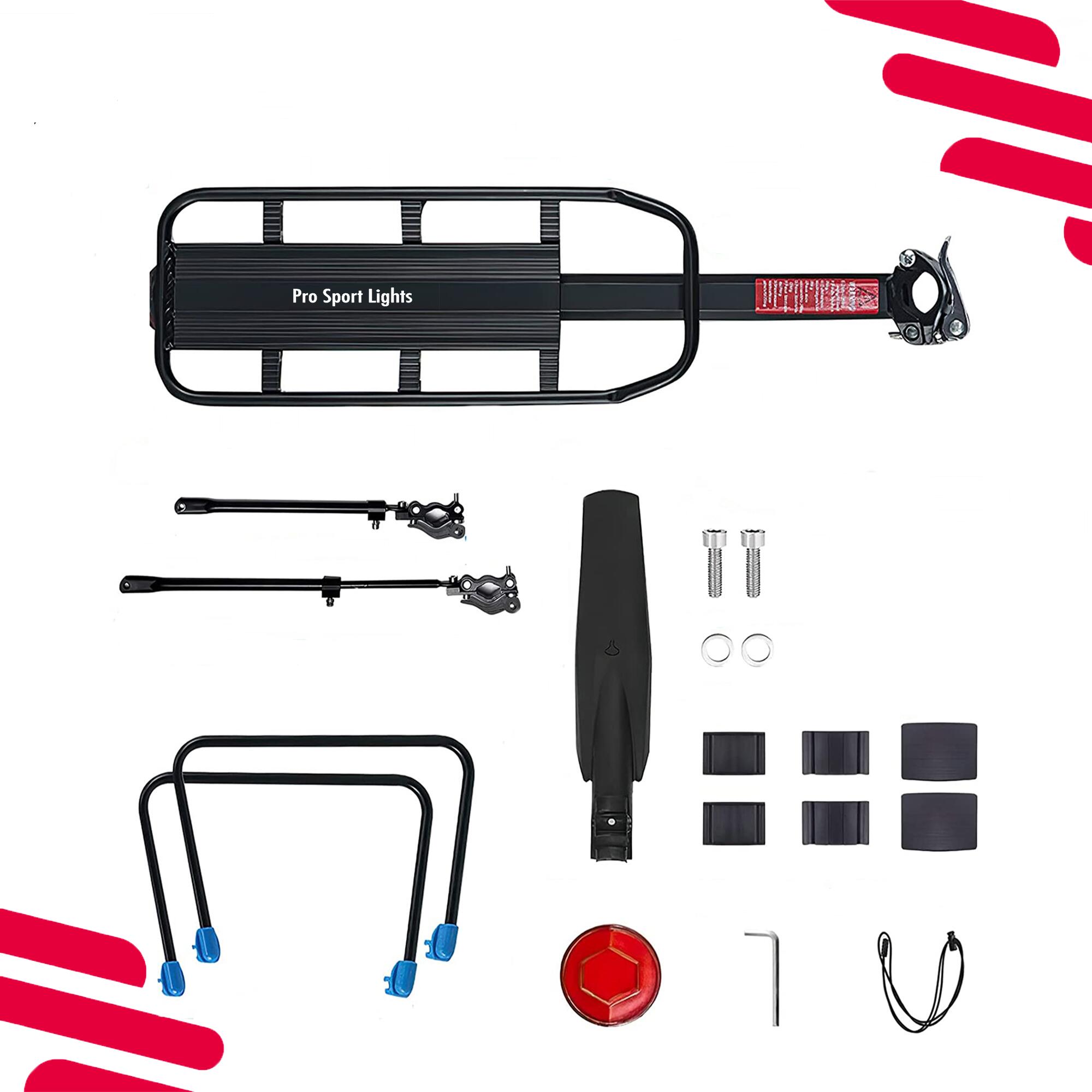 Mountainbike Bagagedrager en spatbord - Fiets Rek Achter met QR 2/7
