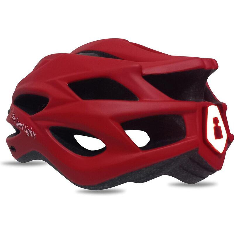 Casque de vélo Femmes/Hommes- Taille unique - Avec éclairage LED rouge