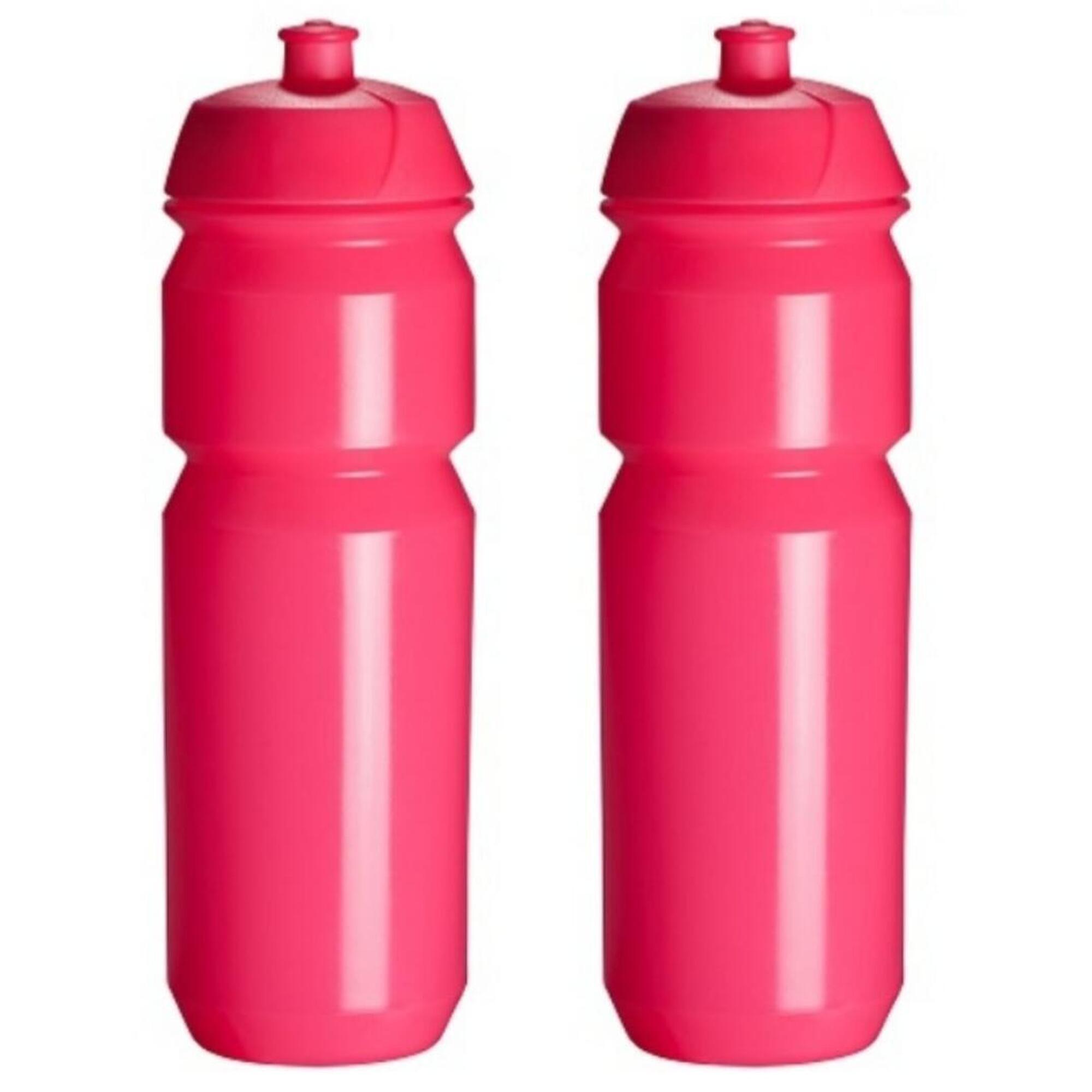 TACX Wasserflasche - 2x 750ml - Shiva - Flashy Pink - Trinkflasche