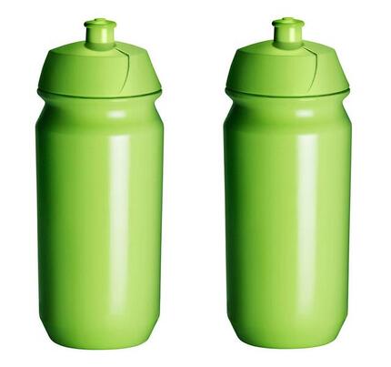 2 x Trinkflasche - 500 ml - Grüne Trinkflasche