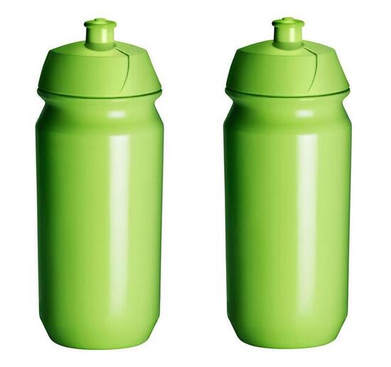 2 x Trinkflasche - 500 ml - Grüne Trinkflasche