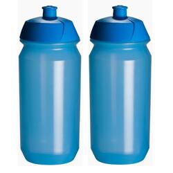2 x Flacon - 500 ml - Bleu transparent Boite à boisson