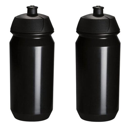2 x Trinkflasche - 500 ml - Schwarz Trinkflasche