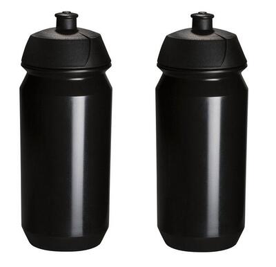 2 x bidon - 500 ml - zwart drinkbus