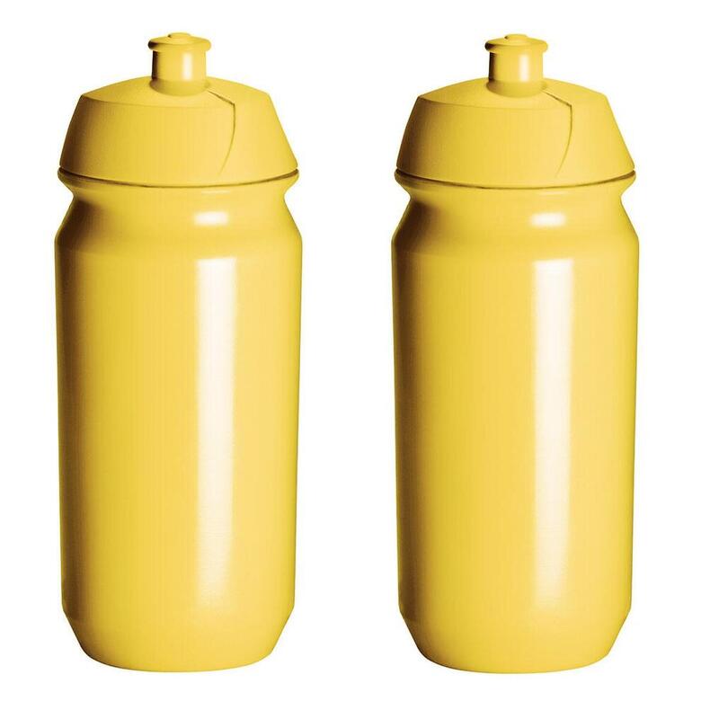 2 x Bouteilles à boire - 500 ml - Jaune Boite à boisson