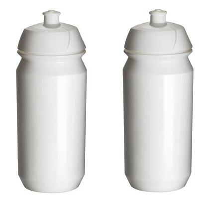 Trinkflasche - 2x 500ml - Shiva - Weiß - Wasserflasche